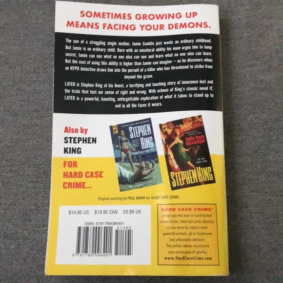 LATER The New Novel From Stephen King Paperback Book - Picture 2 of 3